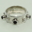 Laden Sie das Bild in den Galerie-Viewer, Vintage Damenring mit Farbstein 925er Silber 55 17,5 mm Ø