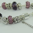Laden Sie das Bild in den Galerie-Viewer, Damen 925er Silber Bettelarmband mit Farbsteinen 18 cm