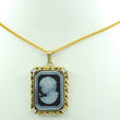 Laden Sie das Bild in den Galerie-Viewer, Anhänger Tandor Gemme mit Diamanten ca.0.20ct gesamt / 585er - 14 Karat Gelbgold
