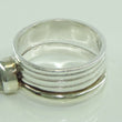 Laden Sie das Bild in den Galerie-Viewer, Vintage Damen Ring mit Mondstein / 925er Silber - 55 17,5 mm Ø