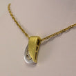 Laden Sie das Bild in den Galerie-Viewer, Kette 333er Gold & Zirkonia Anhänger 585er -Karat Gelbgold 45cm