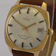 Laden Sie das Bild in den Galerie-Viewer, D DUXOT 17 Rubis - Herrenuhr / Handaufzug / Edelstahl vergoldet & Lederband