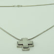 Laden Sie das Bild in den Galerie-Viewer, Vintage Unisex Kette 925er Silber mit Kreuz Anhänger