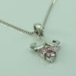 Laden Sie das Bild in den Galerie-Viewer, Vintage Damen Kette 835er Silber mit Amethyst Anhänger 925er