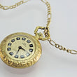 Laden Sie das Bild in den Galerie-Viewer, Taschenuhr Majestic - Handaufzug - vergoldet - mit Kette