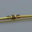 Laden Sie das Bild in den Galerie-Viewer, Vintage Anstecknadel -Brosche mit Diamanten 585er - 14 Karat Gelbgold
