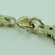 Laden Sie das Bild in den Galerie-Viewer, Damen Armkette Vintage / 835er Silber vergoldet mit Granat