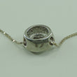 Laden Sie das Bild in den Galerie-Viewer, Vintage Damen 925er Silber Kette & Anhänger mit Zirkonia