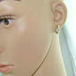 Laden Sie das Bild in den Galerie-Viewer, Vintage Ohrringe mit Zirkonia / 333er - 8 Karat Gelbgold