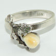 Laden Sie das Bild in den Galerie-Viewer, Trachtenschmuck Ring - Eichenblattdekor / 835er Silber / 53 16,8 mm Ø