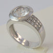 Laden Sie das Bild in den Galerie-Viewer, Damen Solitär-Ring - mit Zirkonia/ 925er Silber 55 17,5 mm Ø