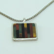 Laden Sie das Bild in den Galerie-Viewer, Unisex Kette 925er Silber mit Halbedelstein Anhänger