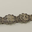 Laden Sie das Bild in den Galerie-Viewer, Antik Art Deco Armband Silber 835er filigran floral