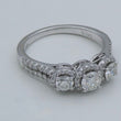 Laden Sie das Bild in den Galerie-Viewer, Past Present Future Ring Diamant 2,0 ct / 585er - 14 K Gold Gr. 55 17,5 mm Ø