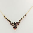 Laden Sie das Bild in den Galerie-Viewer, Vintage Damen Collier mit Turmalin 333er 8 Karat Gold 45cm