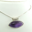 Laden Sie das Bild in den Galerie-Viewer, Vintage 925er Silber Damen Halskette & Anhänger mit Amethyst 925er Silber