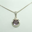 Laden Sie das Bild in den Galerie-Viewer, Vintage 925er Silber Damen Halskette & Anhänger mit Amethyst 925er Silber