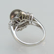 Laden Sie das Bild in den Galerie-Viewer, Vintage Damenring mit Tahiti Perle - 750er 18K Weißgold - ca. 1,70 ct Diamanten*