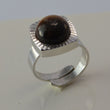 Laden Sie das Bild in den Galerie-Viewer, Vintage Damenring Tigerauge / 835 Silber 54 17,2 mm Ø