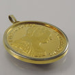 Laden Sie das Bild in den Galerie-Viewer, Vintage Onyx Anhänger M.Theresia.D.G / 1000 Silber vergoldet 24 Karat