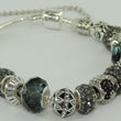 Laden Sie das Bild in den Galerie-Viewer, Damen 925er Silber Bettelarmband mit Farbsteinen 19 cm