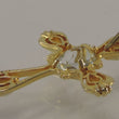 Laden Sie das Bild in den Galerie-Viewer, Vintage Kette mit Anhänger mit Opal & Zirkonia 585er 14 Karat Gelbgold
