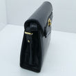 Laden Sie das Bild in den Galerie-Viewer, Vintage Peter Kaiser Design Leder Damen Handtasche Leder Schwarz Made in Germany
