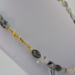 Laden Sie das Bild in den Galerie-Viewer, Vintage Damen /Turmalinquarz Collier mit Goldschließe / 375er Gold / 10Karat
