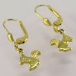 Laden Sie das Bild in den Galerie-Viewer, Vintage Kinder Ohrringe mit Eichhörnchen Motiv/ 333er - 8 Karat Gelbgold