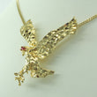 Laden Sie das Bild in den Galerie-Viewer, Vintage Damen Kette mit Rubin Anhänger / 333er 8 Karat Gold / ca. 50 cm