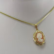 Laden Sie das Bild in den Galerie-Viewer, Vintage Kette mit Anhänger Gemme 333er 8 Karat Gold