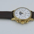 Laden Sie das Bild in den Galerie-Viewer, Saint-Blaise Chronographe Classique Herrn Uhr Silbervergoldet Handaufzug
