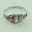 Laden Sie das Bild in den Galerie-Viewer, Vintage Damenring 925er Silber mit Amethyst 55 17,5 mm Ø