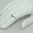 Laden Sie das Bild in den Galerie-Viewer, Vintage Damen Ring mit Turmalin / 925er Silber - 53 16,8 mm Ø