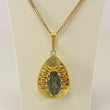 Laden Sie das Bild in den Galerie-Viewer, Vintage Kette & Anhänger mit Turmalin / 333er 8 Karat Gold / ca. 62 cm