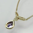 Laden Sie das Bild in den Galerie-Viewer, Damen Collier 925er Silber vergoldet mit Amethyst & Zirkonia