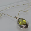 Laden Sie das Bild in den Galerie-Viewer, Vintage Kette & Anhänger mit Citrin / 925er Silber / ca.50 cm