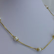 Laden Sie das Bild in den Galerie-Viewer, Halskette mit Perlen Vintage / 333er - 8 Karat Gelbgold 60,0 cm