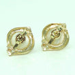 Laden Sie das Bild in den Galerie-Viewer, Ohrringe mit Perlenoptik & Diamanten / 585er - 14 Karat Gelbgold /ca. 0.12 ct.*