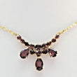 Laden Sie das Bild in den Galerie-Viewer, Vintage Damen Collier mit Turmalin 333er 8 Karat Gold 43cm