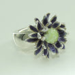 Laden Sie das Bild in den Galerie-Viewer, Vintage "Blume" Damenring 925er Silber 57 18,1 mm Ø