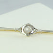 Laden Sie das Bild in den Galerie-Viewer, Antike Anstecknadel - mit „ Diamanten“ca 0.35 ct. / 585er - 14 Karat Gelbgold
