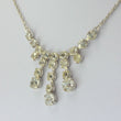 Laden Sie das Bild in den Galerie-Viewer, Vintage Collier mit Zirkonia / 835er Silber / ca. 50,0 cm