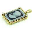 Laden Sie das Bild in den Galerie-Viewer, Anhänger Tandor Gemme mit Diamanten ca.0.20ct gesamt / 585er - 14 Karat Gelbgold