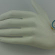 Laden Sie das Bild in den Galerie-Viewer, ZentRa Q - Damenarmbanduhr in blau/weiß / Quarz / Lederarmband