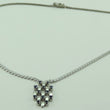 Laden Sie das Bild in den Galerie-Viewer, Vintage Damen Collier 835er Silber mit Turmalin