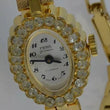 Laden Sie das Bild in den Galerie-Viewer, FERO Feldmann - 17 Jewels - Damenuhr mit Zirkonia / Handaufzug / vergoldet