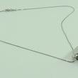 Laden Sie das Bild in den Galerie-Viewer, Vintage Damen 925er Silber Kette mit Zirkonia Anhänger