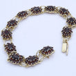 Laden Sie das Bild in den Galerie-Viewer, Vintage Granat-Armband „mit Böhmischem Granat“ / 333er - 8 Karat Gelbgold 18cm