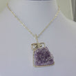 Laden Sie das Bild in den Galerie-Viewer, Designer Damen -Halskette mit Amethyst-Anhänger / 835 Silber / ca. 60,0 cm